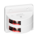 Lopolight 301-102ST-WH - Navigation Light 3NM 112,5° Red, Double Port, White Ceramic Coated