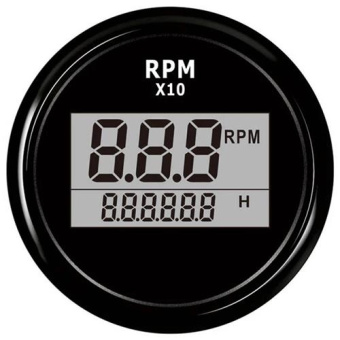 Hollex Digital RPM / Hour Meters 0–9999 RPM/Hours, 9–32V, Ø59 mm, IP67