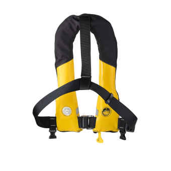 Plastimo P204498 - Pilot Pro 300 Inflatable Lifejacket Auto UML Hammar PVC Yellow With Crotch Strap