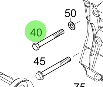 Steyr 3800575 0 - Hex Head Bolt ISO 4014 M10x130 8.8 A3C