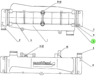 Nanni Diesel 970310553 - Spacer for Air Cooler and Intercooler Assemblies
