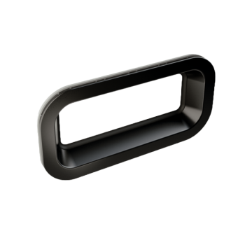 TOPwindows Porthole - R55, 375 x 175, Fixed, Black, Single Glass