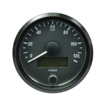 VDO A2C3832910010 - 10 Pieces VDO SingleViu Speedometer 120 Km/h Black 80mm