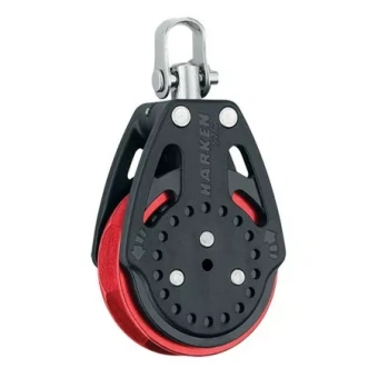 Harken 2625.RED - 57mm Ratchamatic® Block Swivel, Red Sheave