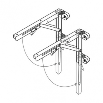 Steering Table Column Mounting Kit Nylon Brackets