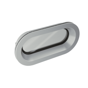 TOPwindows Porthole - KR, 375 x 175, Fixed, Alu-look, Double Glass