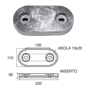 Bukh PRO L8120413 - STANDARD HULL LATES - AnodeS