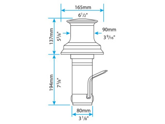 Lewmar 6630332312 - Capstan C3 24V RO12MM