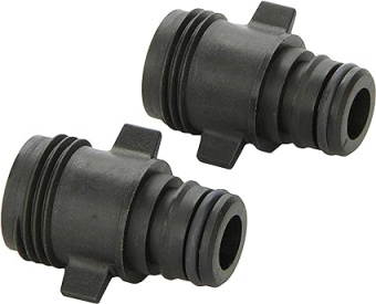 Flojet 20381007 - Quad Port Pump Fitting - Quad Port x Garden Hose Adapter, Straight