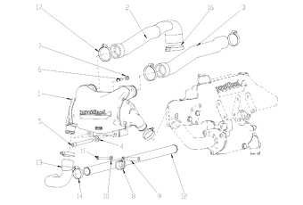 Nanni Diesel 48100944 - CLAMP for N4.85 N4.100