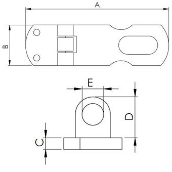 Hollex Toggle Latch 90x25.5mm