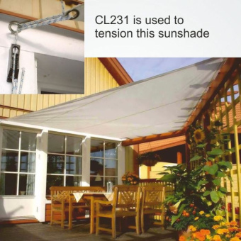 Clamcleat CL231 Midi Cleat with Integral Fairlead for 4–8 mm Rope