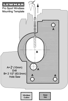 Lewmar 6656811967-303 - Pro Sport Horizontal Windlass 550G 6mm7mm-1/4-303