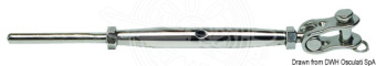 Osculati AISI 316 Rigging Screws with Articulated Jaw and Press-Fitting Terminal
