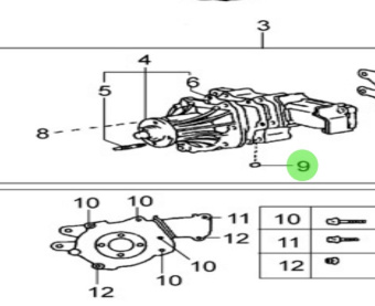 Nanni Diesel 970312230 - Ring Pin for Water and Fresh Water Pumps