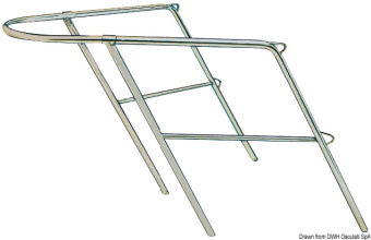 Osculati AISI 316 Stainless Steel Bow Pulpit for Sailboats up to 9 m, 78x110x60 cm