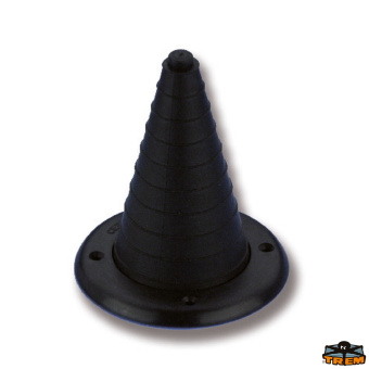 Trem L5309080 - Wire Steering Cone with Screws Fixing Grommet Black Color