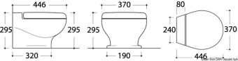 Osculati 50.228.00 - TECMA Nano Electric Toilet Bowl