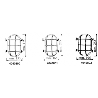 Foresti & Suardi Oval Bulkhead Light Max 60 W