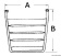 Osculati 48.420.06 - Stern plattform with ladder 45x45 cm