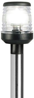 Osculati 11.130.00 - Stainless Steel Folding Light Pole Black Plastic Light 60 cm