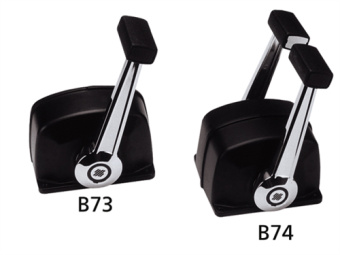 Ultraflex 35008B - B74 Motor Control Top Mount Double, Black