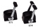 Ultraflex 35008B - B74 Motor Control Top Mount Double, Black
