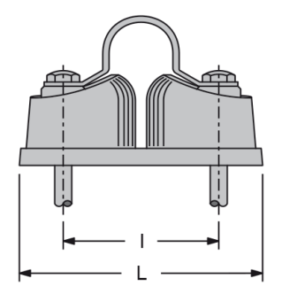 Antal 502.022 - Aluminum Cam Cleat, Line Ø6-12mm, L=65mm