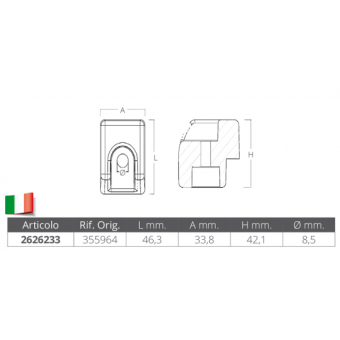 Tecnoseal Zinc Cube For Evinrude Engine G2 Series 200-300