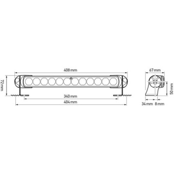 Hella Marine 2LT 958 040-651 Sea Hawk-350 Spot LED Floodlight (Black Case)