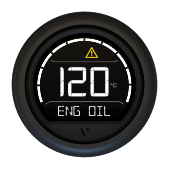 VDO B00205702 – Veratron VL Digital Multifunction Instrument Black 52 mm Round Bezel