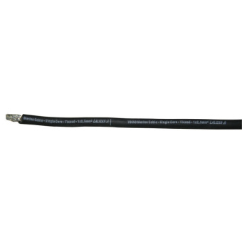 Max Power 70368 - Marine Cable, Twin Core, Tinned, 2×1,5mm², Black