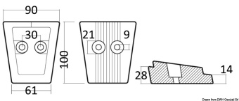 Osculati 43.554.02 - Zinc Leg Anode Volvo 63 x 91 mm