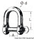 Osculati 08.325.05 - Wide Jaw SS Shackle 5 mm (10 pcs)