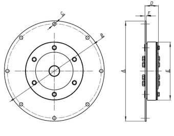 PSM 60 Dual Stage Damper Plate, Ø352.4mm, 26 Teeth, SAE 11-1/2"