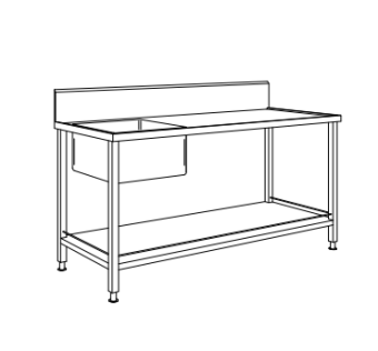 Baratta TV1 Marine Table With Sink