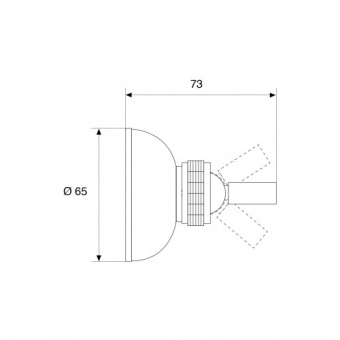 Shower Support With Adjustable Fork For Elbow Showers