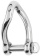 Wichard 1223 - Twisted Self-Locking D-Shackle Stainless Steel 6 mm