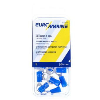 Euromarine Eyelet Terminal Ø05 Blue - Set Of 10