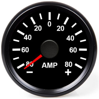 Hollex Ammeter 9-32V Black Including Shunt