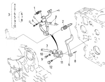 Nanni Diesel 970313488 - ASSY LEVER,FORK for N3.21