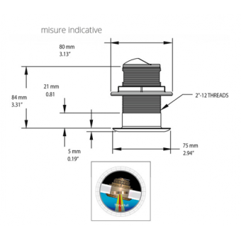 Lowrance Thru-Hull Chirp Transducer