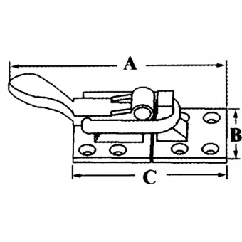 Marine Town Fastener With Padlock Eye