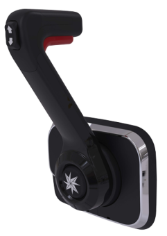 SeaStar CHX8554 - Xtreme Side Mount Control, Black With Trim Switch