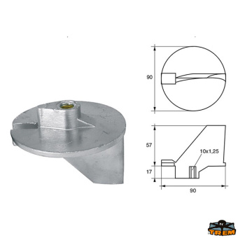 Trem L8246022 - Anodes For Engines Yamaha-Mariner