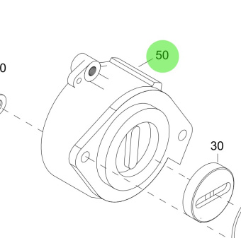 Steyr 2201177-0 - Power Steering Pump for Steyr M160068 Engines