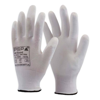 PSP Glove 10-900 Allround PU White DMF Free Work Gloves