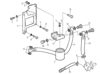 Nanni Diesel 970301850 - HOSE,FUEL INJ.PUMP CPL. for 4.220HE/5.280HE