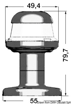 Osculati 11.395.01 - Orions Black/112.5° Red Navigation Light