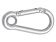 Talamex Carabiner With Eyelet And Locking Bar 80mm